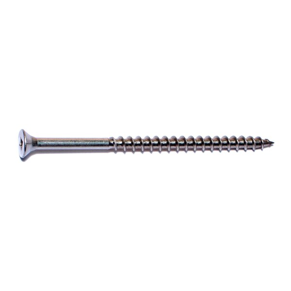 Buildright Deck Screw, #10 x 3-1/2 in, 18-8 Stainless Steel, Flat Head, Square Drive, 275 PK 08564 - main